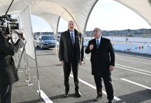 Prezident İlham Əliyev Böyükşor-Pirşağı yeni avtomobil yolunun açılışında iştirak edib (FOTO/VİDEO) (YENİLƏNİB)