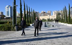 Prezident İlham Əliyev Bakıda Mərkəzi Parkın üçüncü hissəsinin açılışında iştirak edib (FOTO/VİDEO) (YENİLƏNİB)