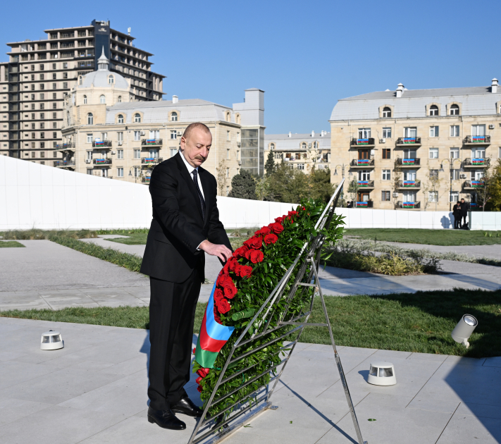 Prezident İlham Əliyev və Birinci xanım Mehriban Əliyeva Bakıda Zəfər parkının açılışında iştirak ediblər (YENİLƏNİB-2) (FOTO/VİDEO)