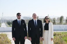 Prezident İlham Əliyev və Birinci xanım Mehriban Əliyeva Bakıda Zəfər parkının açılışında iştirak ediblər (YENİLƏNİB-2) (FOTO/VİDEO)