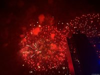 Zəfər Günü münasibətilə Bakıda bayram atəşfəşanlığı təşkil olunub (FOTO/VİDEO)