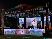 Xankəndidə bayram atəşfəşanlığı olub (FOTO/VİDEO)