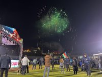 Xankəndidə bayram atəşfəşanlığı olub (FOTO/VİDEO)