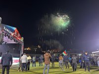 Xankəndidə bayram atəşfəşanlığı olub (FOTO/VİDEO)