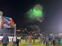 Xankəndidə bayram atəşfəşanlığı olub (FOTO/VİDEO)