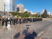 Bakıda Zəfər Günü ilə bağlı növbəti yürüş keçirilib (FOTO/VİDEO)