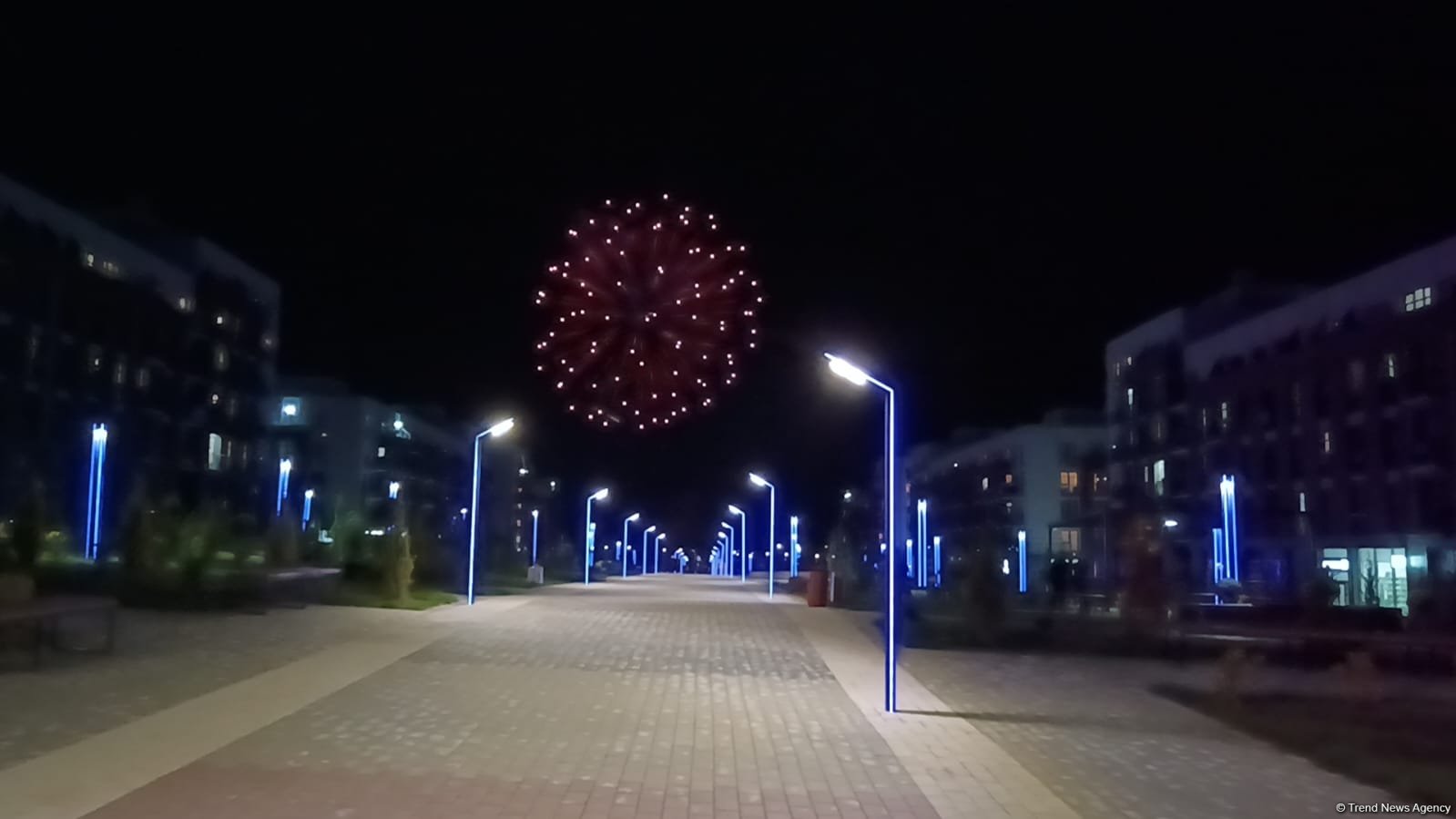 Füzulidə bayram atəşfəşanlığı olub (FOTO)
