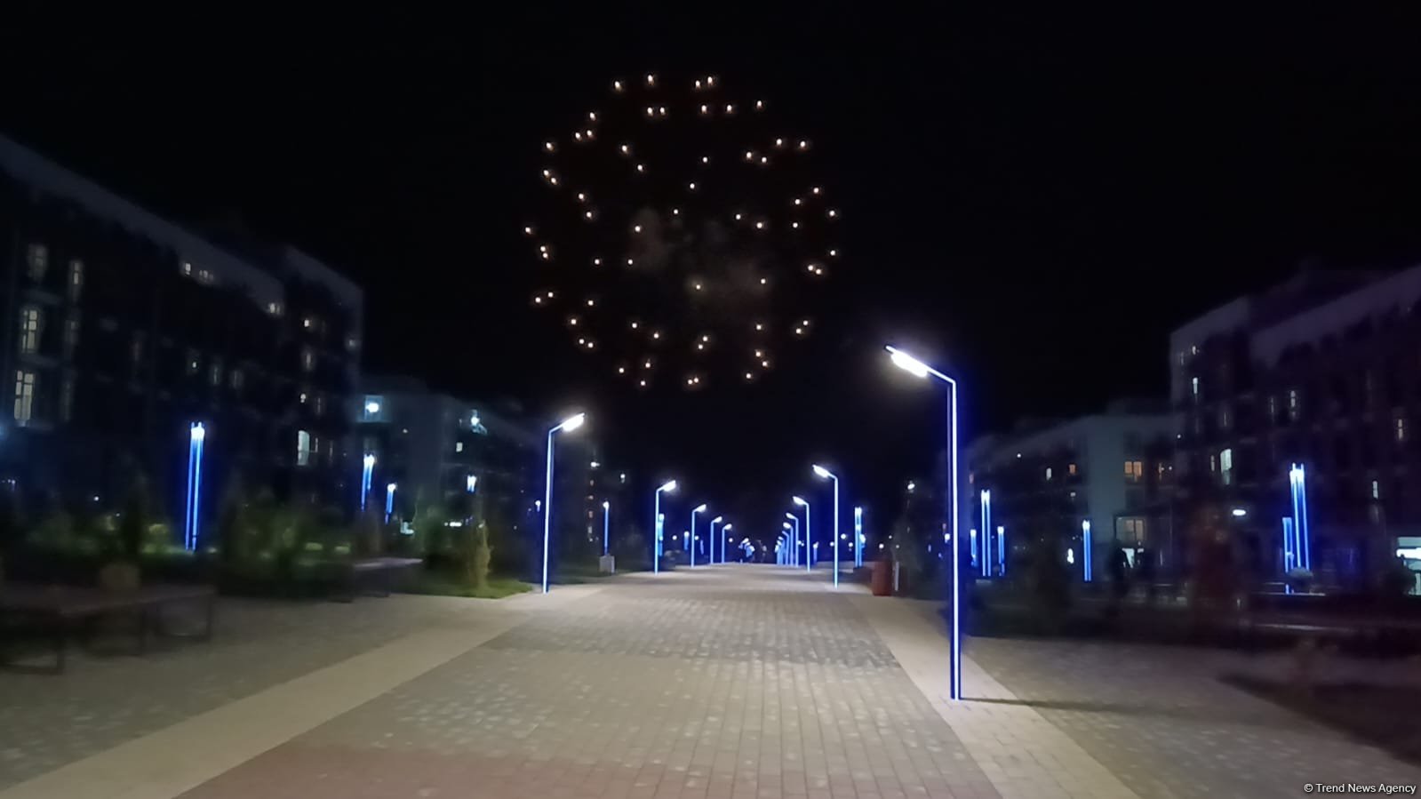 Füzulidə bayram atəşfəşanlığı olub (FOTO)
