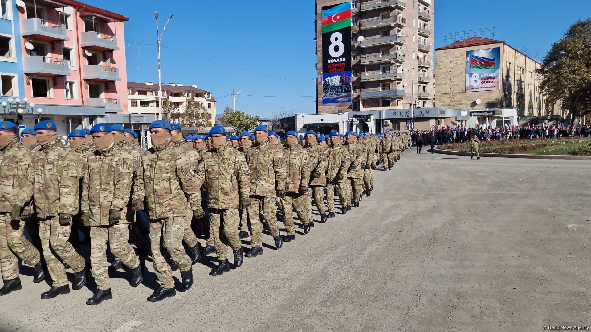 Xankəndidə Zəfər Günü münasibətilə yürüş keçirilib (FOTO/VİDEO)