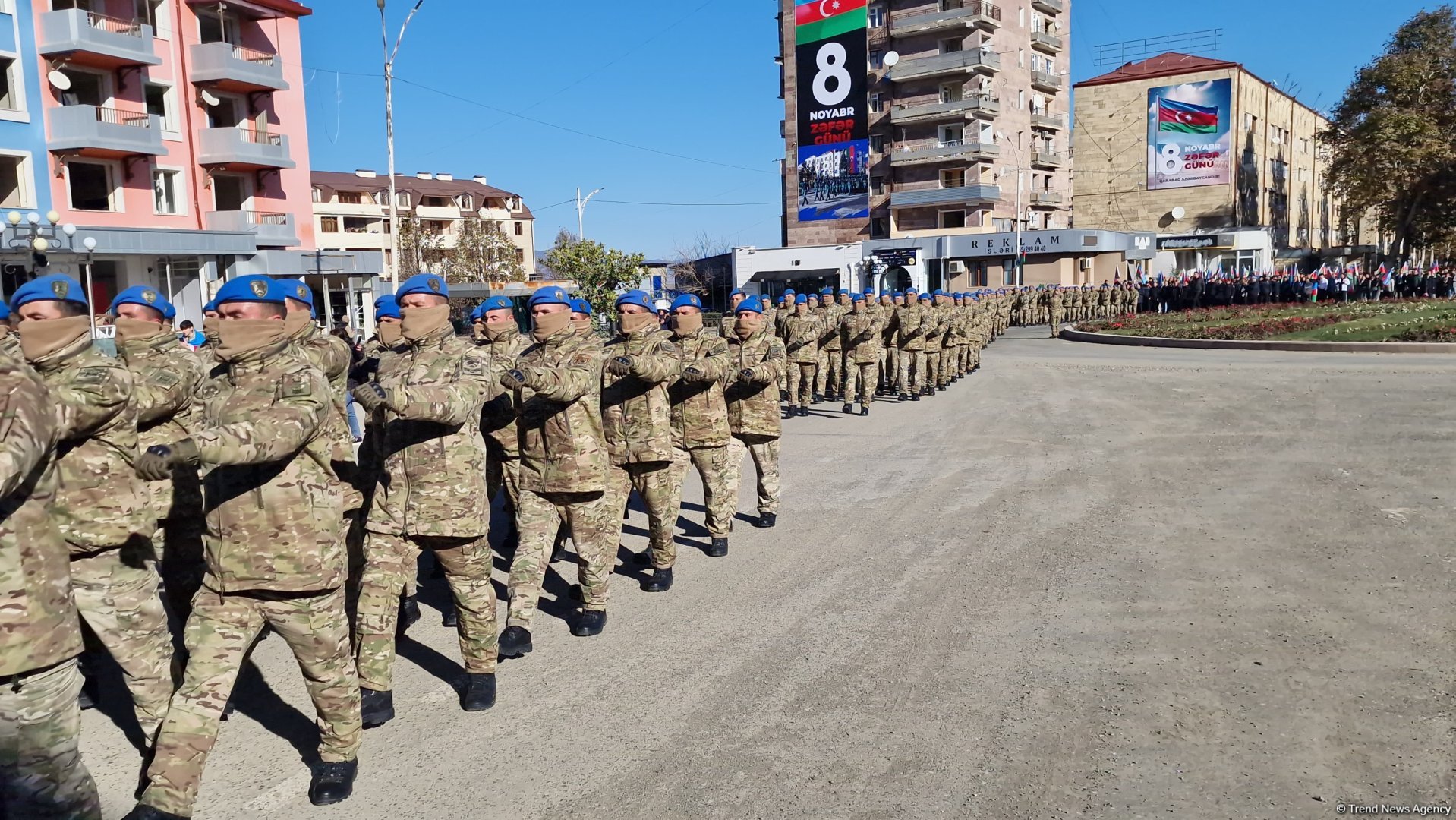 Xankəndidə Zəfər Günü münasibətilə yürüş keçirilib (FOTO/VİDEO)
