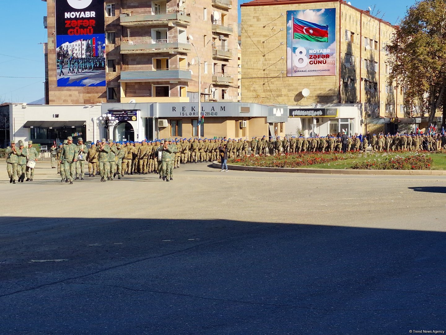 Xankəndidə Zəfər Günü münasibətilə yürüş keçirilib (FOTO/VİDEO)