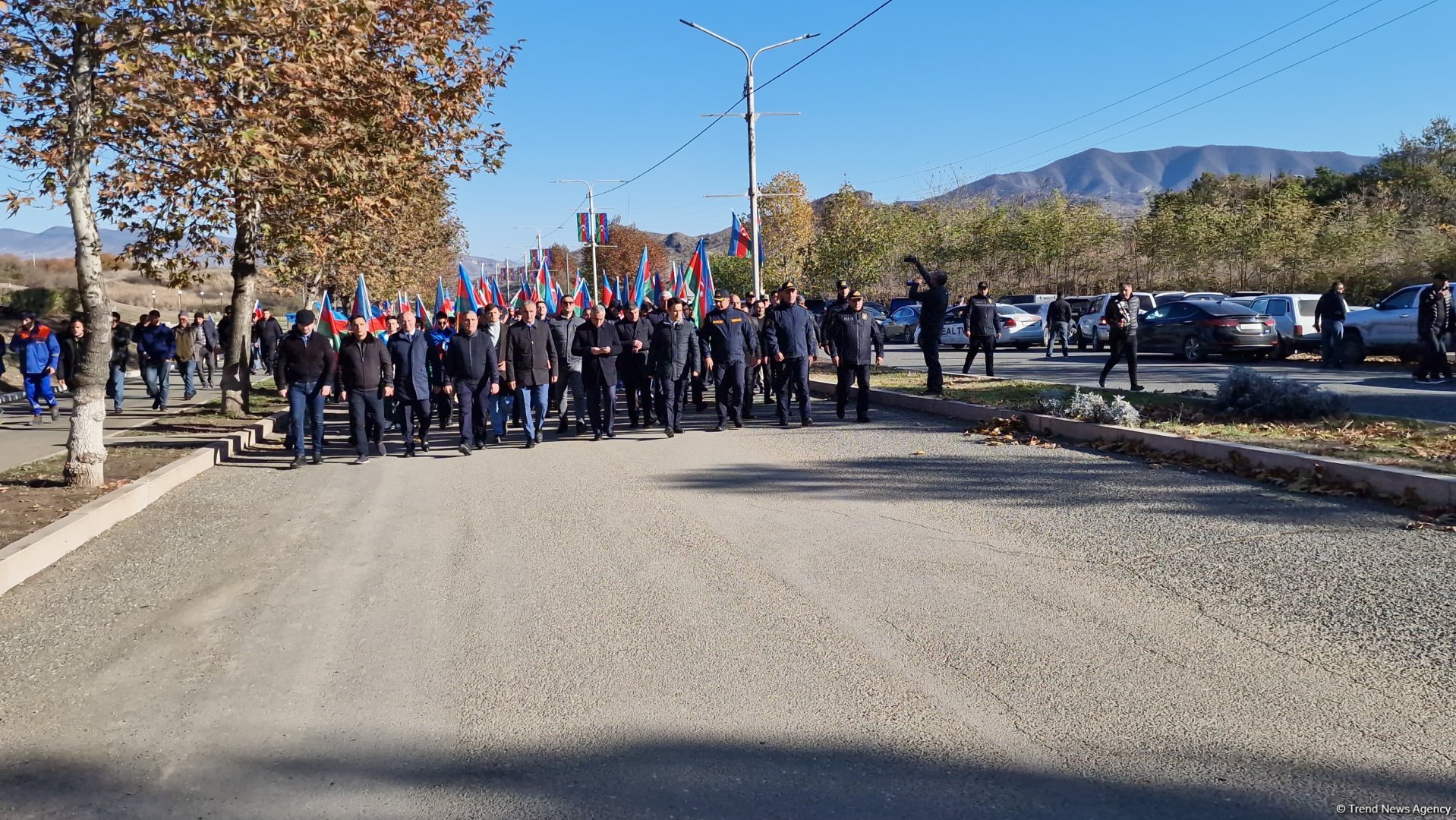 Xankəndidə Zəfər Günü münasibətilə yürüş keçirilib (FOTO/VİDEO)
