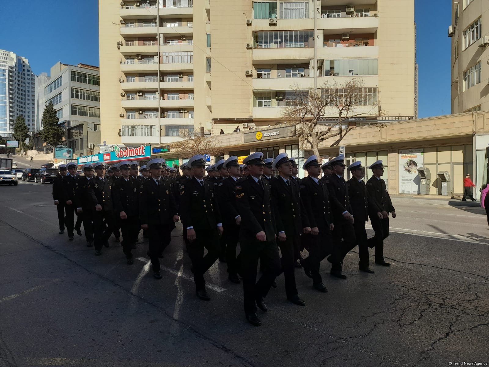Bakıda Zəfər Günü ilə bağlı növbəti yürüş keçirilib (FOTO/VİDEO)