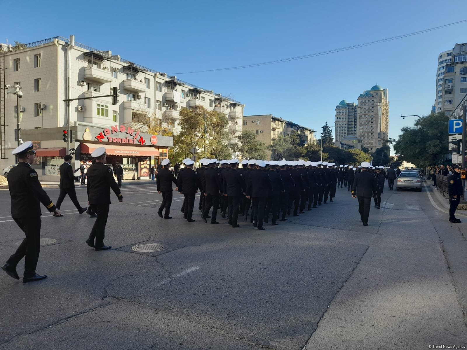 Bakıda Zəfər Günü ilə bağlı növbəti yürüş keçirilib (FOTO/VİDEO)