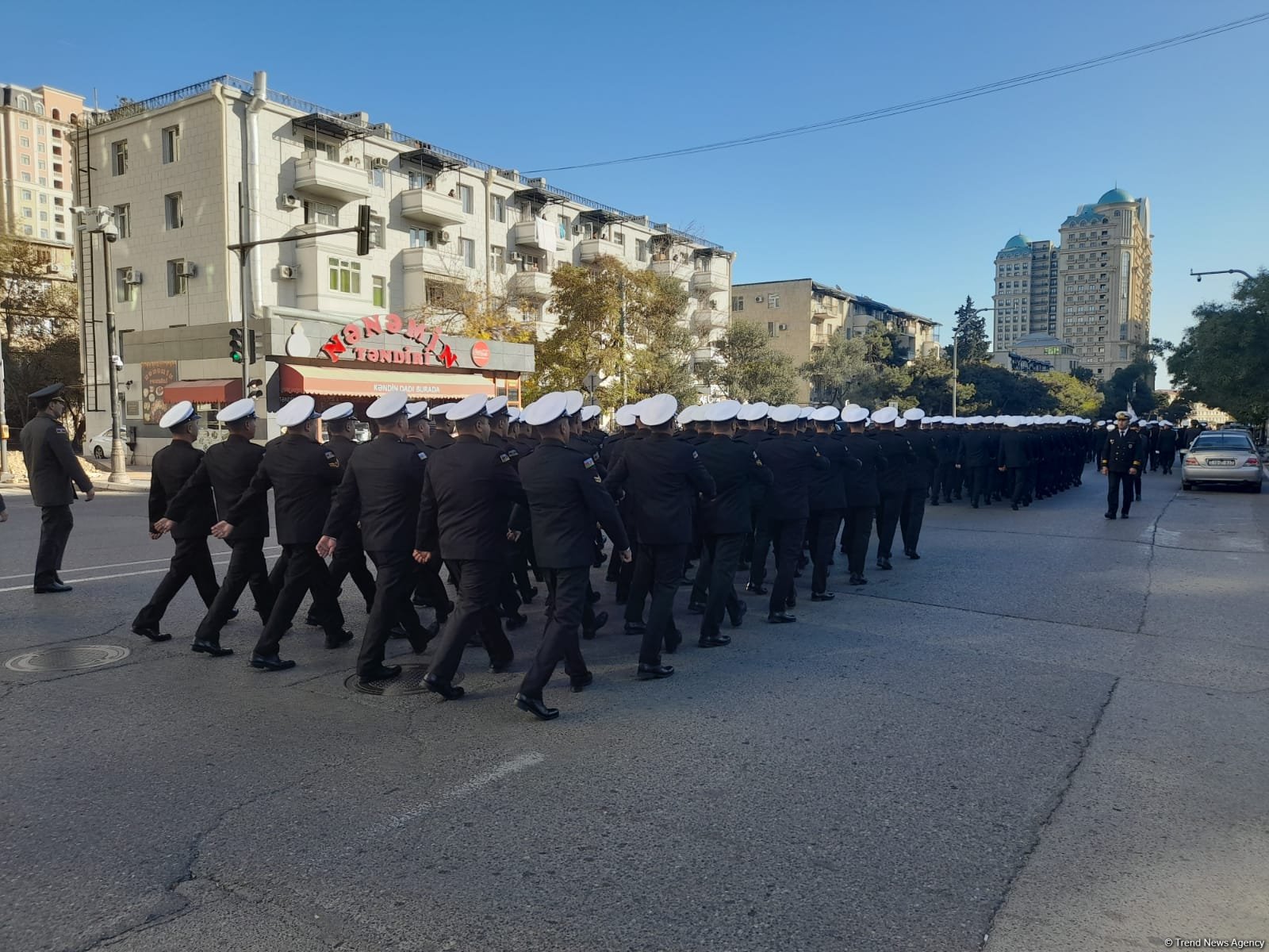 Bakıda Zəfər Günü ilə bağlı növbəti yürüş keçirilib (FOTO/VİDEO)