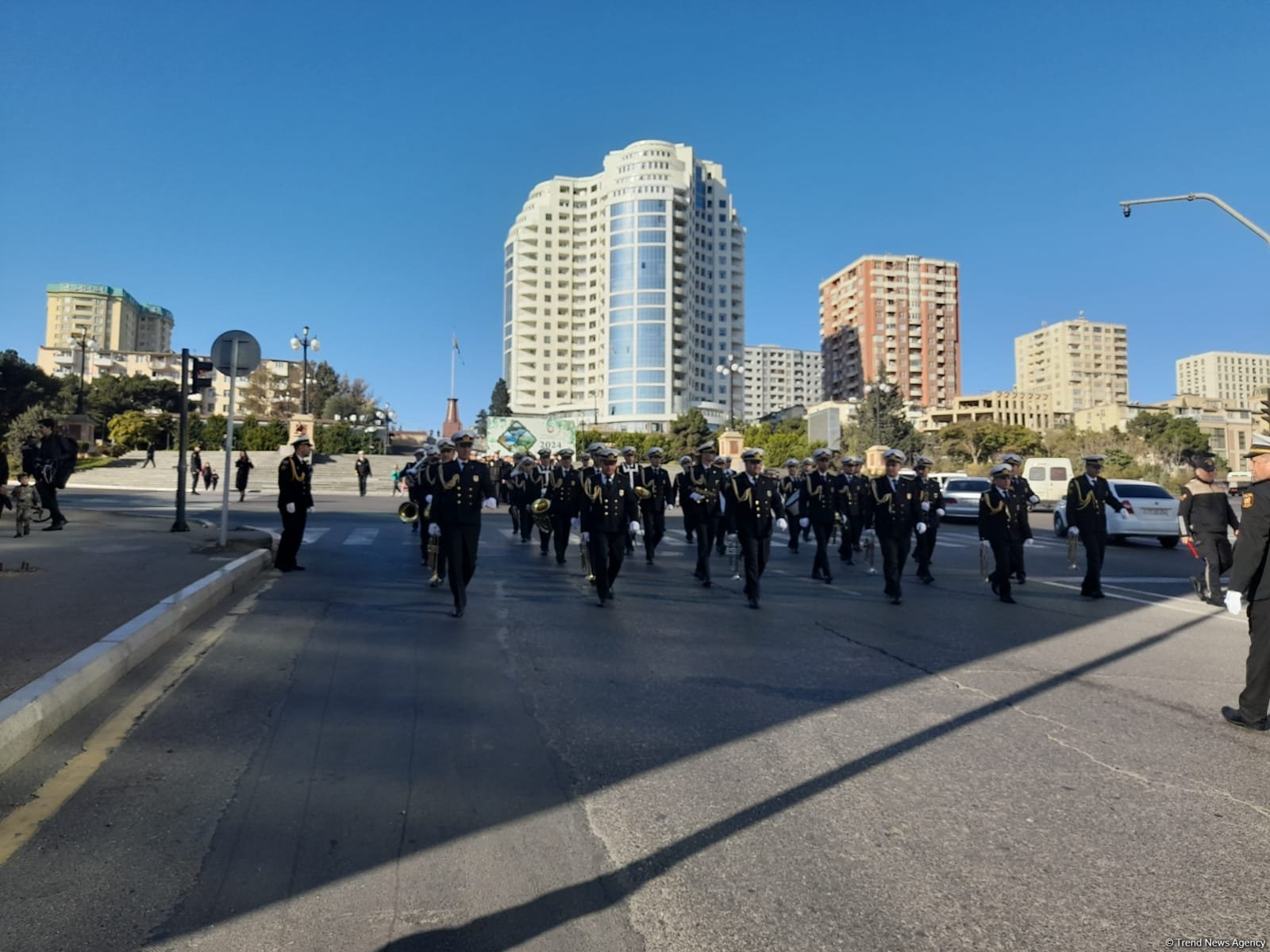 Bakıda Zəfər Günü ilə bağlı növbəti yürüş keçirilib (FOTO/VİDEO)
