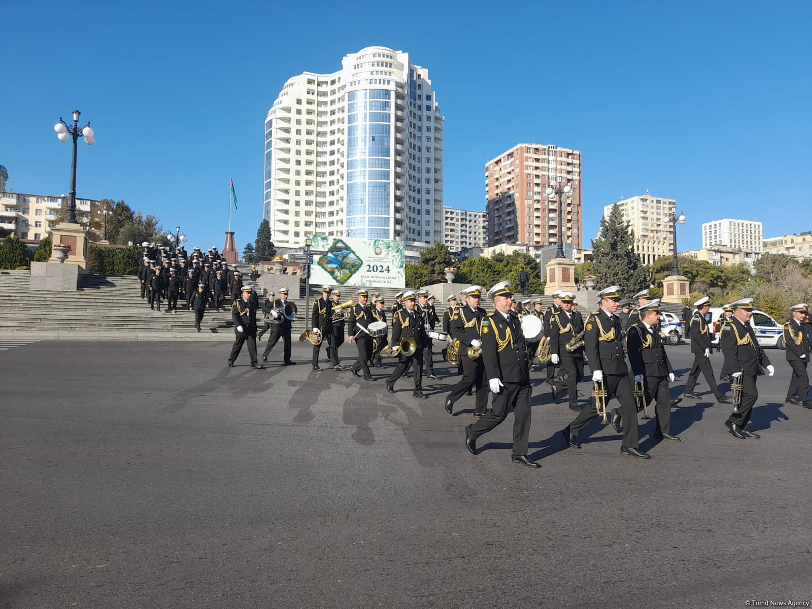 Bakıda Zəfər Günü ilə bağlı növbəti yürüş keçirilib (FOTO/VİDEO)