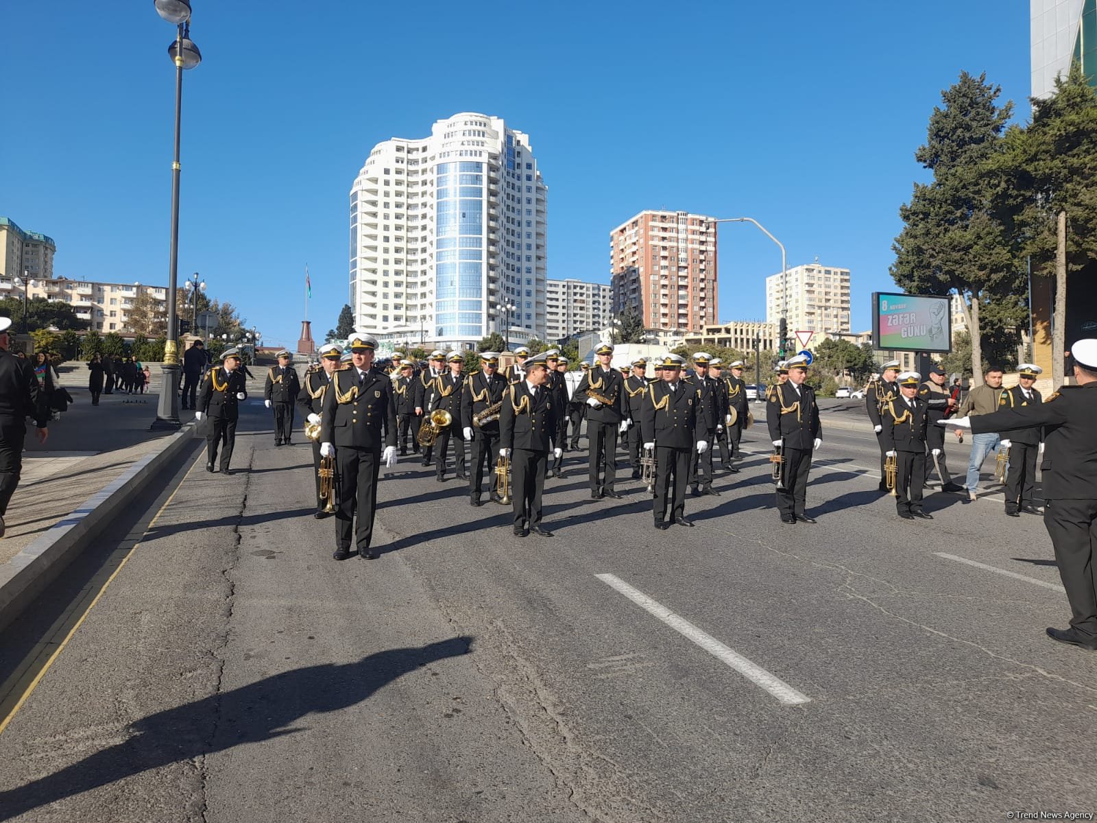 Bakıda Zəfər Günü ilə bağlı növbəti yürüş keçirilib (FOTO/VİDEO)