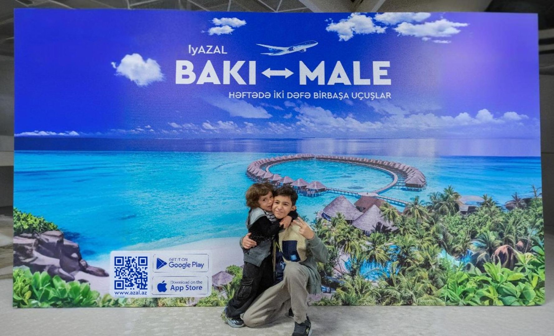 AZAL Bakıdan Maldiv adalarına ilk uçuşunu həyata keçirib (FOTO)