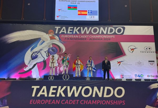 Azərbaycan taekvondoçuları Avropa birinciliyini dörd medalla başa vurublar