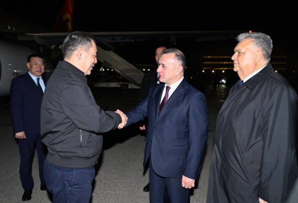 Qırğız Respublikasının Prezidenti COP29-da iştirak etmək üçün Azərbaycana gəlib (FOTO)