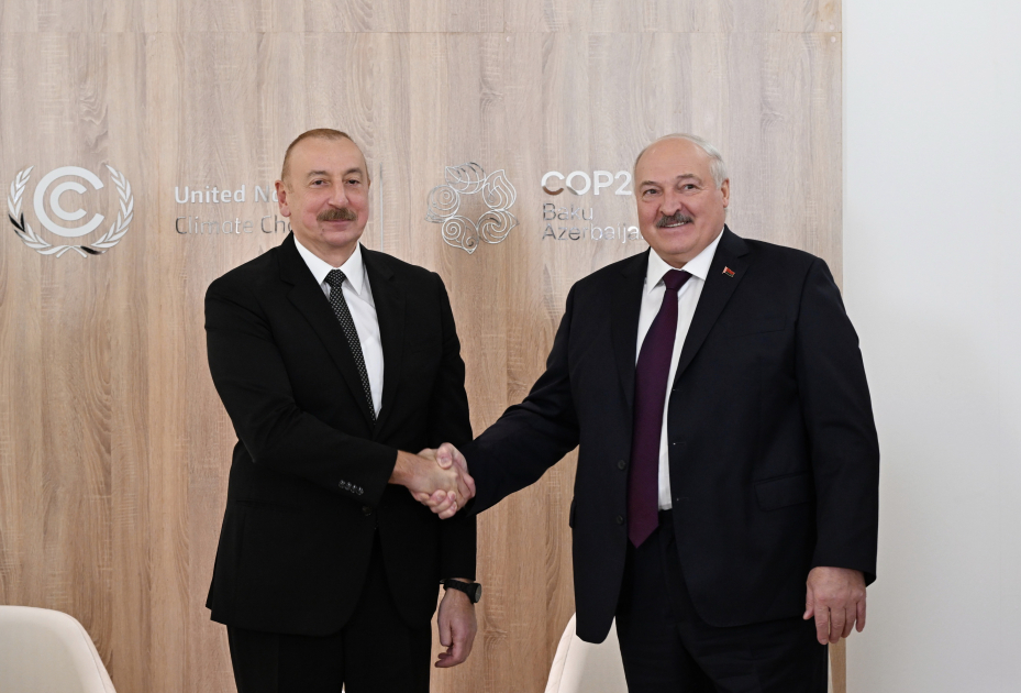 Prezident İlham Əliyev Belarus Prezidenti ilə görüşüb (FOTO/VİDEO) (YENİLƏNİB)