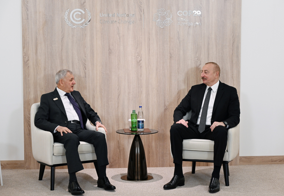 Prezident İlham Əliyev İraq Prezidenti ilə görüşüb (FOTO/VİDEO) (YENİLƏNİB)