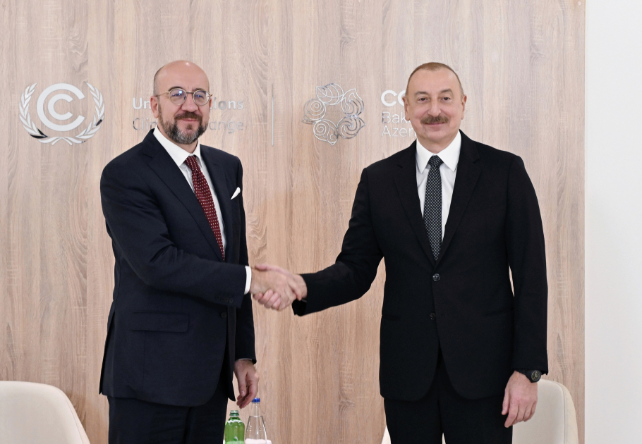 Prezident İlham Əliyev Avropa İttifaqı Şurasının Prezidenti ilə görüşüb (FOTO/VİDEO) (YENİLƏNİB)