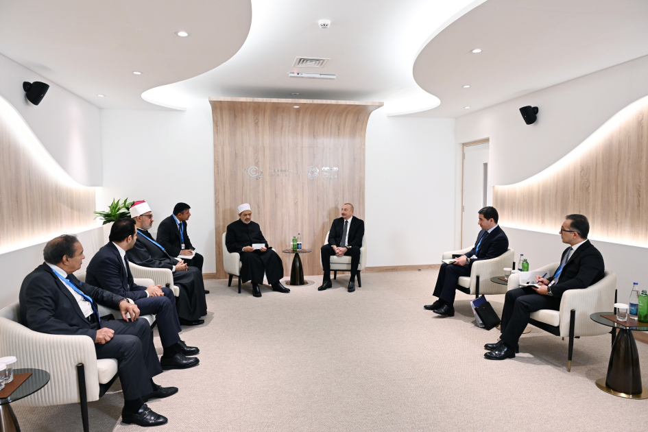 Prezident İlham Əliyev Əl-Əzhəri Şərifin şeyxi ilə görüşüb (FOTO/VİDEO) (YENİLƏNİB)