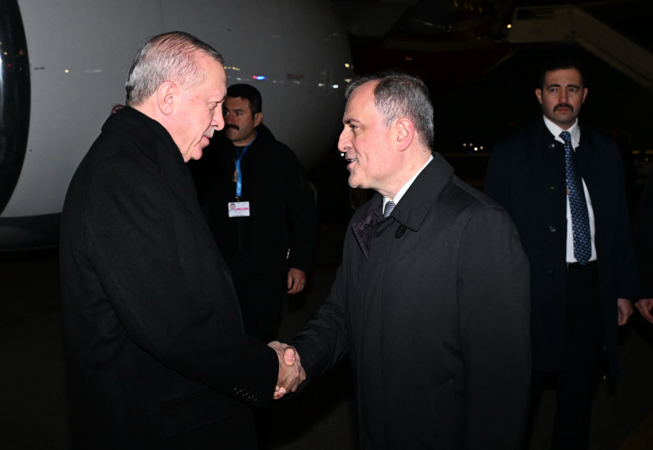 Türkiyə Prezidenti Rəcəb Tayyib Ərdoğan Azərbaycana səfərə gəlib (FOTO)