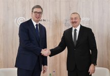Prezident İlham Əliyev Serbiya Prezidenti ilə görüşüb (FOTO/VİDEO) (YENİLƏNİB)