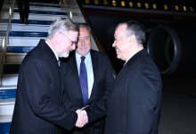 Çexiyanın Baş naziri Azərbaycana səfərə gəlib (FOTO)