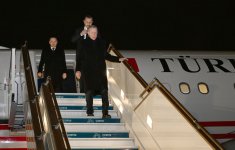 Türkiyə Prezidenti Rəcəb Tayyib Ərdoğan Azərbaycana səfərə gəlib (FOTO)