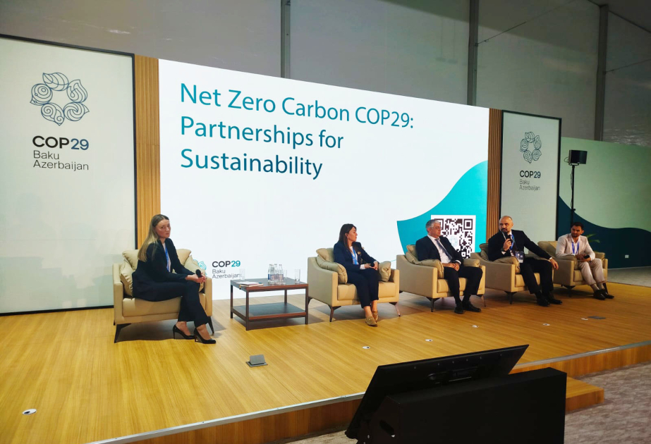 “Xalis sıfır karbon emissiyası istiqamətində: COP29-un dayanıqlı gələcək naminə tərəfdaşlıqları” mövzusunda tədbir keçirilib