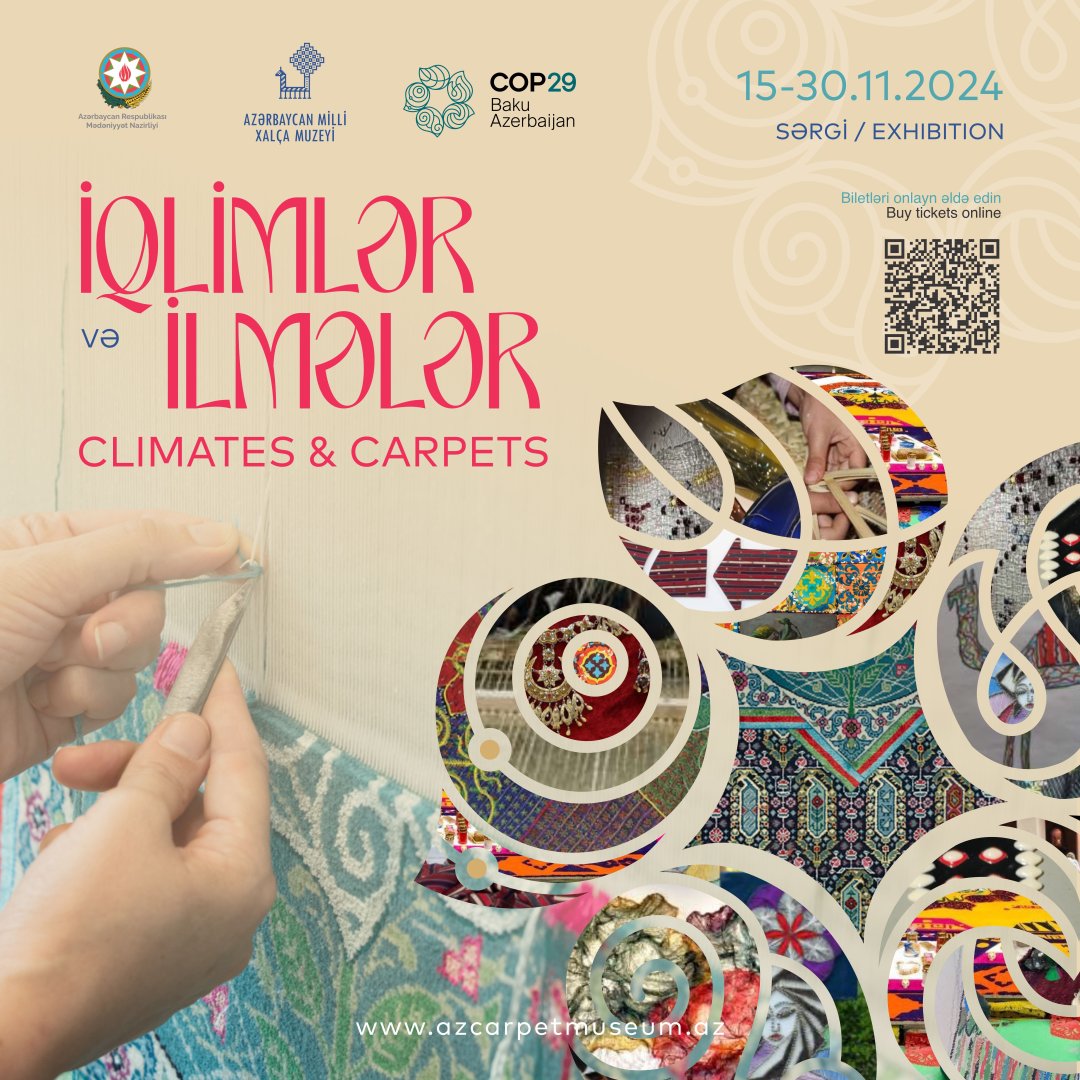 Azərbaycan Milli Xalça Muzeyində “İqlimlər və ilmələr” adlı beynəlxalq sərgi keçiriləcək