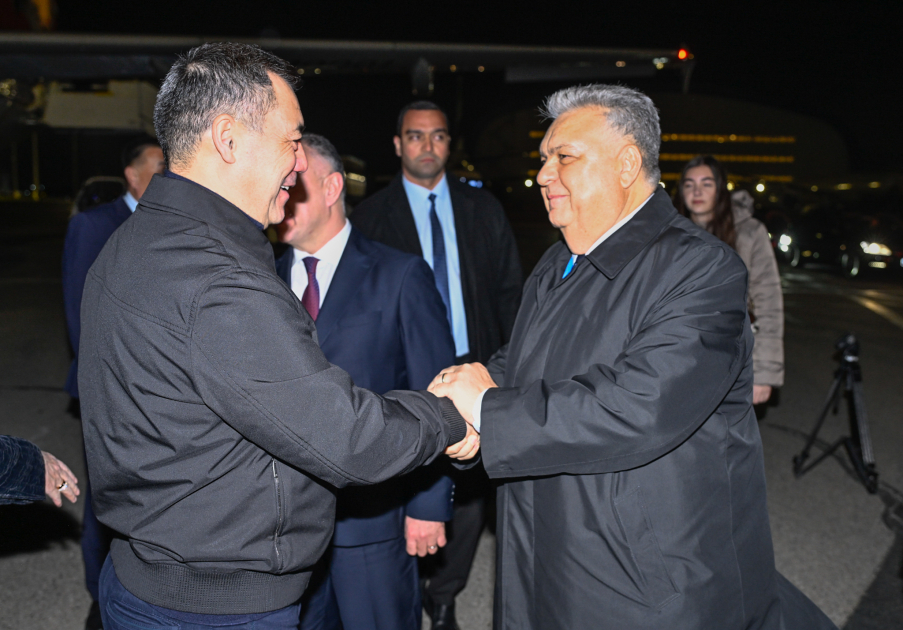 Qırğız Respublikasının Prezidenti COP29-da iştirak etmək üçün Azərbaycana gəlib (FOTO)