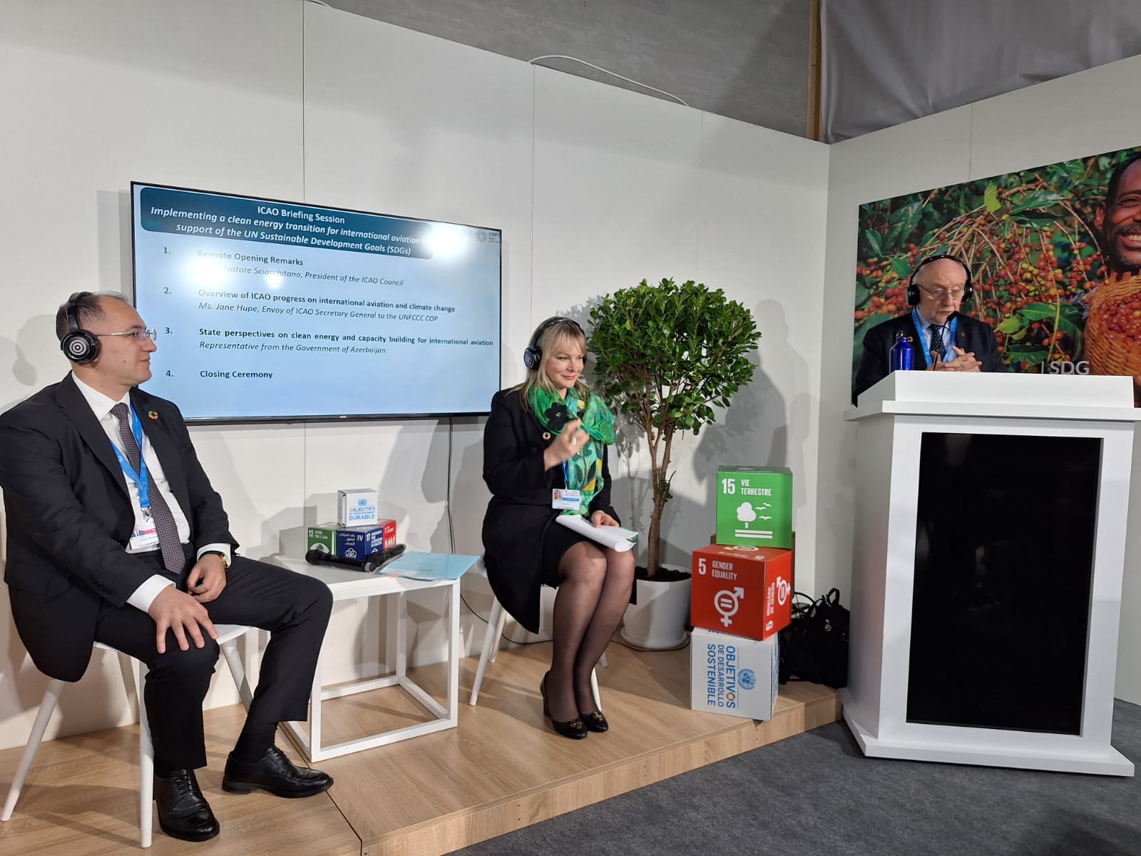 COP29 çərçivəsində beynəlxalq mülki aviasiya ilə bağlı tədbir keçirilib (FOTO)