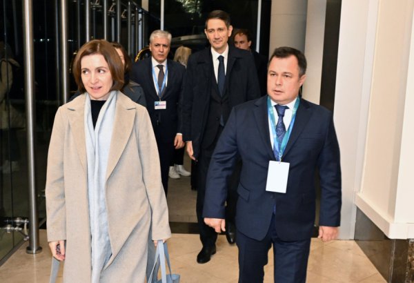 Moldova Respublikasının Prezidenti Azərbaycana səfərə gəlib (FOTO)
