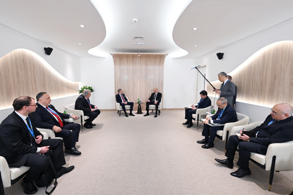 Prezident İlham Əliyev Çex Respublikasının Baş naziri ilə görüşüb (FOTO/VİDEO) (YENİLƏNİB)