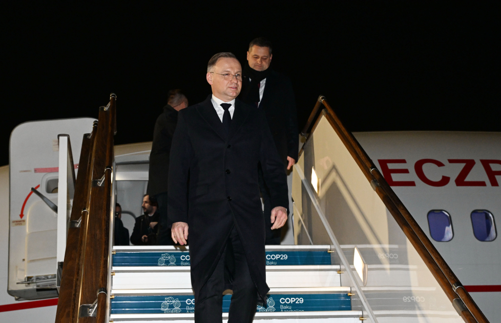 Polşa Prezidentinin Azərbaycana səfəri başlayıb (FOTO)