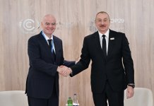 Prezident İlham Əliyev FIFA-nın prezidenti ilə görüşüb (FOTO/VİDEO)