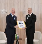Prezident İlham Əliyev FIFA-nın prezidenti ilə görüşüb (FOTO/VİDEO)