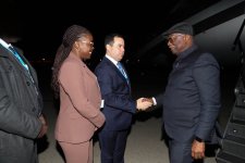 Qabon Respublikasının vitse-prezidenti Azərbaycana səfərə gəlib (FOTO)