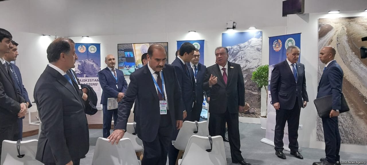 Emoməli Rəhmon COP29-da Tacikistan pavilyonunun rəsmi açılışında iştirak edib (FOTO)