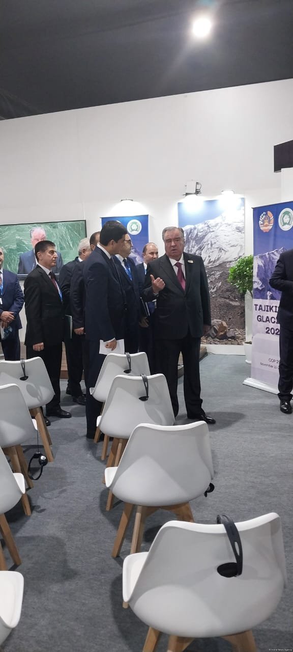 Emoməli Rəhmon COP29-da Tacikistan pavilyonunun rəsmi açılışında iştirak edib (FOTO)