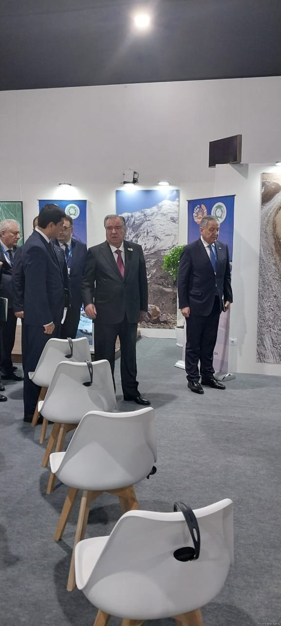 Emoməli Rəhmon COP29-da Tacikistan pavilyonunun rəsmi açılışında iştirak edib (FOTO)