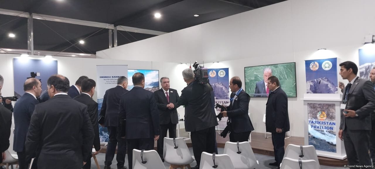 Emoməli Rəhmon COP29-da Tacikistan pavilyonunun rəsmi açılışında iştirak edib (FOTO)