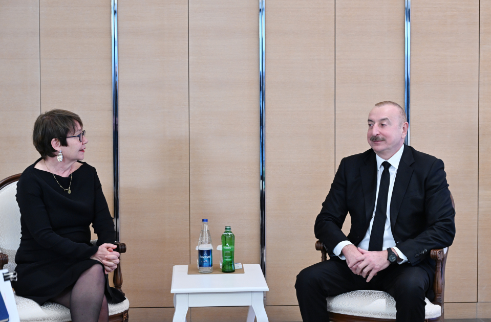 Prezident İlham Əliyev Avropa Yenidənqurma və İnkişaf Bankının prezidenti ilə görüşüb (FOTO/VİDEO)