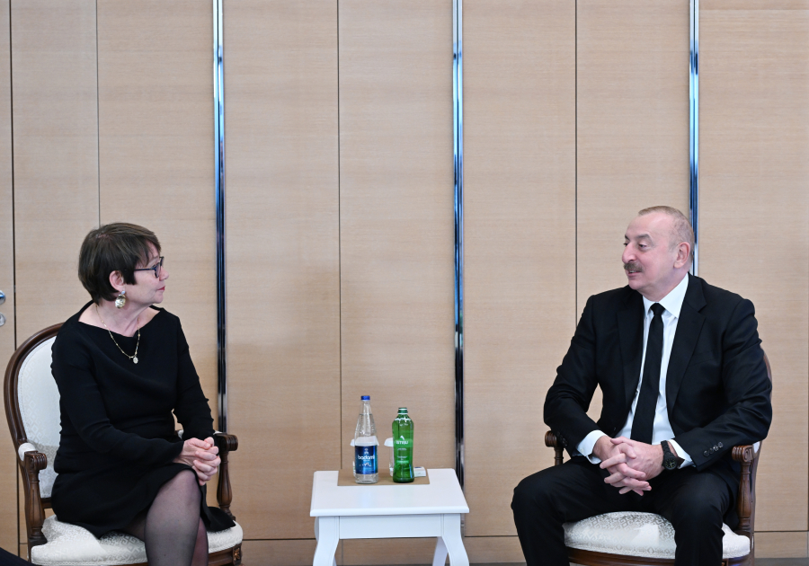 Prezident İlham Əliyev Avropa Yenidənqurma və İnkişaf Bankının prezidenti ilə görüşüb (FOTO/VİDEO)