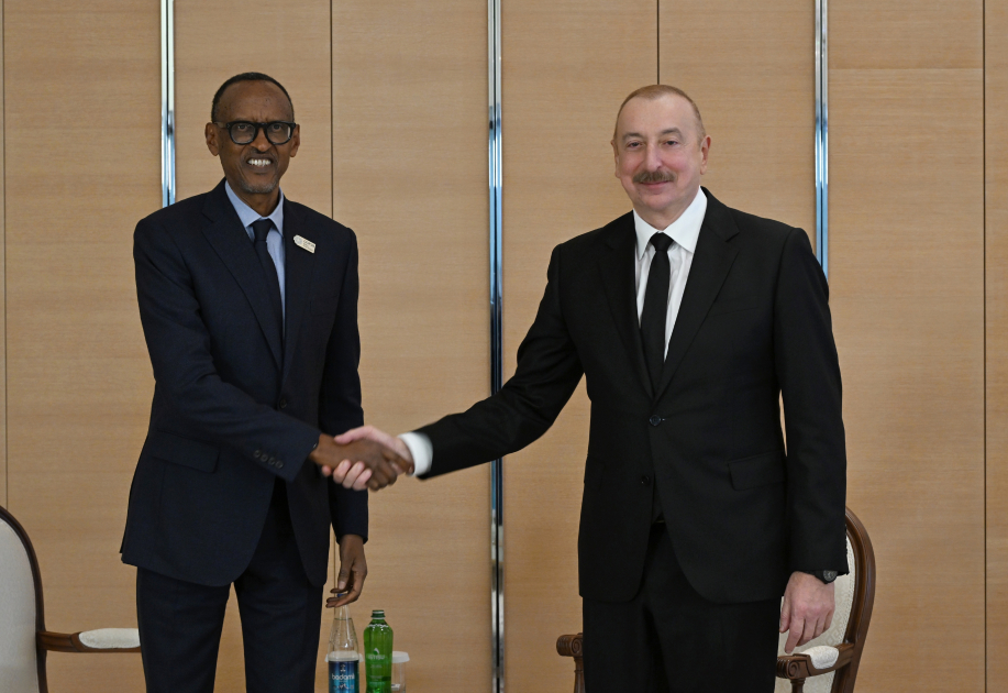 Prezident İlham Əliyev Ruanda Prezidenti ilə görüşüb (FOTO/VİDEO) (YENİLƏNİB)